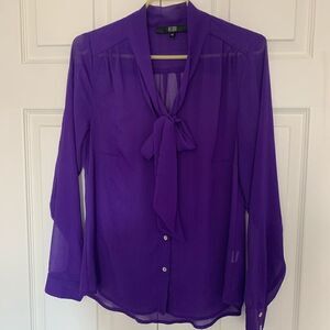 Sheer purple blouse 